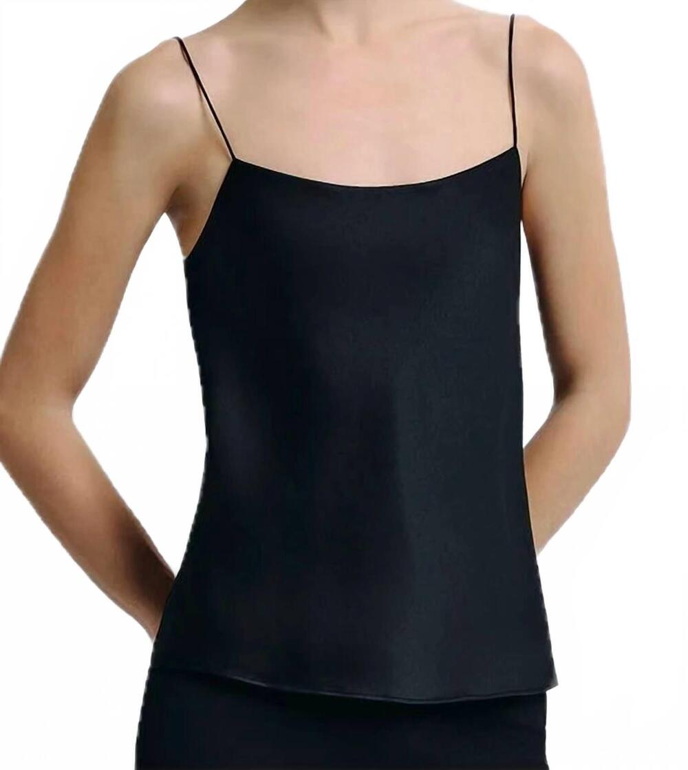 NEW RUE SOPHIE jett scoop neck camisole in black